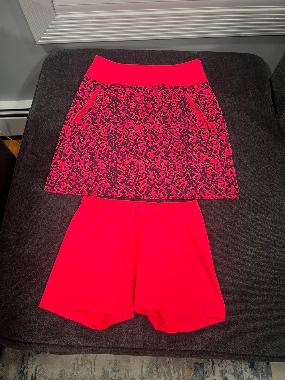 NIKA Hot Pink Patterned Skort with Matching Liner Shorts